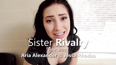 Step Siblings Fuckfest when little Sisters Fight over Cock