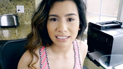 StepDad cant Pull out Filling Asian Teen Pussy right next to Mom! S2:E9