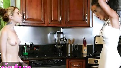 Twistys - Hot Stepmom Amia Miley Trains her Teen Stepdaughter Alina West