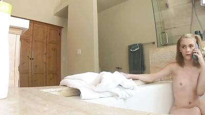 SPYFAM Stealthy Step Bro SPIES on Masturbating Step Sister