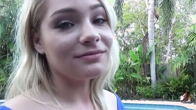 Thick Blonde Step Sister uses her Step Brother's Cock - Hadley Viscara