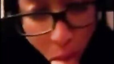 amateur asian teen in glasses bj cum