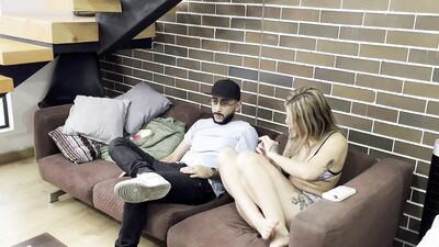 I SEDUCE A FRIEND OF MY STEPFATHER AND HE FUCKS ME IN THE LIVING ROOM