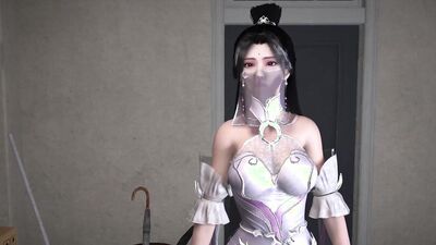 3D Japanese cosplay slut got fucked by a big old dick
