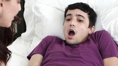 Milf Nickey Huntsman says, "You almost gave old Betty a stroke with your cumshot on the Window!"