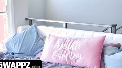 Swappz - Naughty Horny Step Sisters Angel Youngs & Samantha Reigns Risky Plan to Fuck Stepbrothers