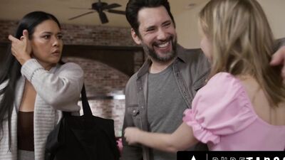 PURE TABOO Shocked MILF Dana Vespoli Discovers Husband Swapped Stepdaughter For Petite Coco Lovelock