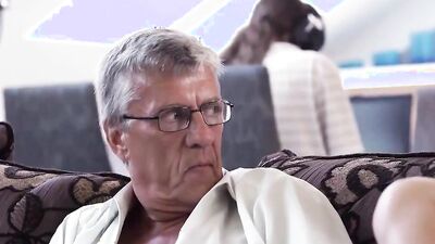 Daddy4K. Guy Is Busy With Computers So Why Girlfriend Fucks His Dad