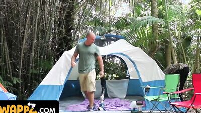 These Horny Step Daughters Want To Give Their Step Dads A Camping Trip To Remember!
