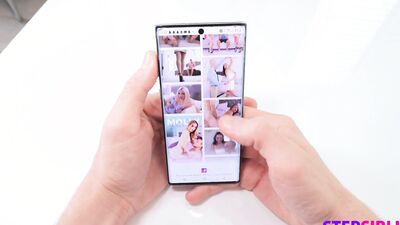 Slutty Stepsister Scarlet Skies moans, "Omg I want every fucking inch of you"