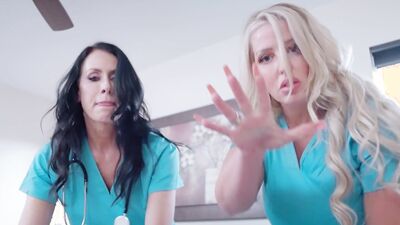 Mature Nurses Alura Jenson & Reagan Foxx Take Good Care of their Big Dick Patient S1:E4