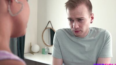 Stepbrother Says, I feel like I could shoot my cum across the room by just looking at you!