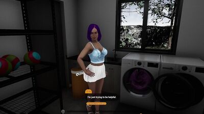Don't Disturb Your Stepmom #3 - My stepsister needs my cock when she is in the laundry room