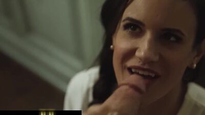 FAMILY SINNERS - Brunette Milf Rides Her Daughter's Husband's Cock And Squirts All Over Him