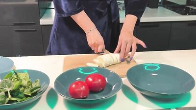 Step Mom Preps Dinner For Her Stepson Real Climax Guaranteed!