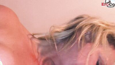 Blonde chubby German stepsister milf fucks with her stepbrother