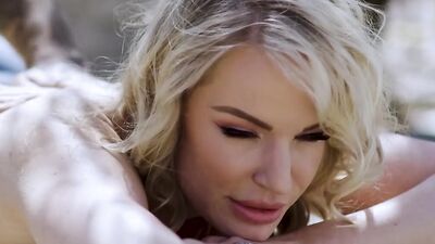 ADULTMOBILE - Kinky Stepmom Flashes Her Tits To Her Stepson And Invites Him To Eat Her Pussy