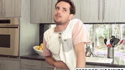 A food delivery turns into step-siblings banging