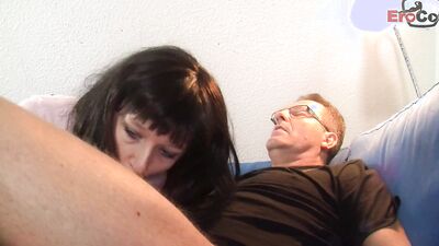 Stepdad wants sex from his stepdaughter and she fucks with him