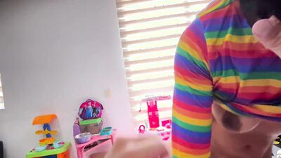 I caught my stepdaughter masturbating in the kitchen, she confessed was thinking about my thick dick