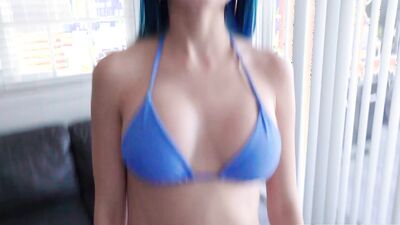 Hottie with a body Jewelz Blu Lets Stepbro Fuck her greedy pussy on a Whim
