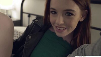 Troublemaker Redhead Stepsis Madi Collins loses virginity with Stepbro