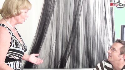 German horny granny fucks seduces her stepson for the first time
