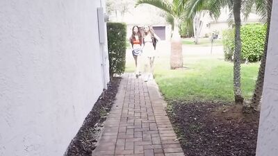 BANGBROS - Smoking Hot Babes Renee Rose And Venus Vixen Share Venus' Stepbrother's Huge Cock