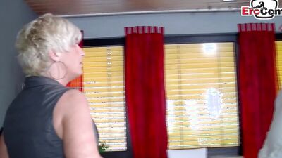 German Mature Blonde Stepsis fuck