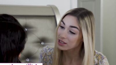 SWEETHEARTVIDEO - Brunette Babe Gets Woken Up By Her Stepsis's Long And Wet Tongue