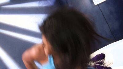 Black stepmom with big tits loves white cock