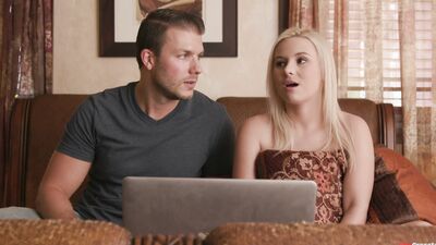 Cock Is Too Big For Juicy Booty Stepsister Aria Banks Tight Little pussy