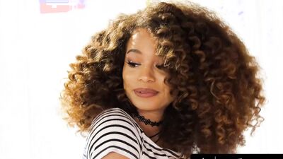 OUT OF THE FAMILY - Hot Ebony Stepdaughter Cecilia Lion Devours Stepdad In Steamy Interracial Clash