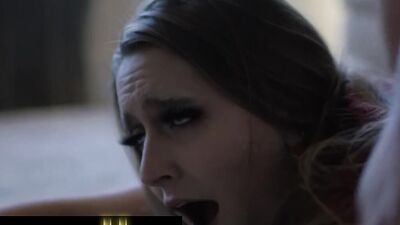 FAMILY SINNERS - Brunette Babe Gets Her Pussy Pounded Hard Like Never Before By Her Stepdad