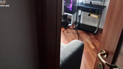 Stepbrother Fucking Stepsister with Creampie - she caught me masturbating to her pics... and it happened
