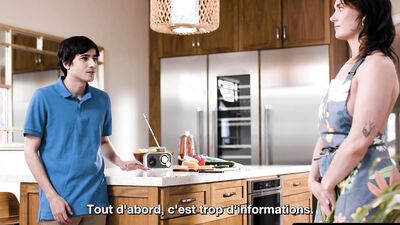MOMMY'S BOY - MILF Siri Dahl Caught Naked In The Kitchen! Stepson Banged Her Hard! FRENCH SUBTITLES - Alice Miller