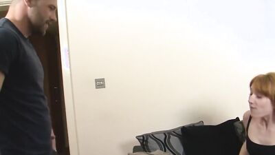 PORN-UK - UK Redhead Sabrina Jay Fills Her Mouth n Pussy with Stepbrothers Dick