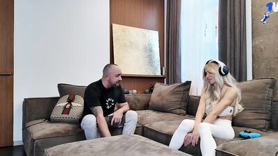 Stepbro's Have Stepsis's Super Hot Fuck, She Pays Off His Debt. 4K Homemade