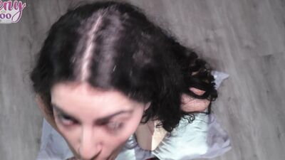 18 Stepdaughter flaunts thick ass, gets Creampie by stepdad.