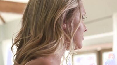 New Sensations - Blonde Babysitter Has An Explosive Squirting Holiday (Julianna Marie)