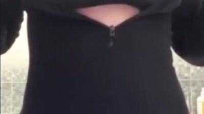 Stepmom masturbates her pussy in the bathroom