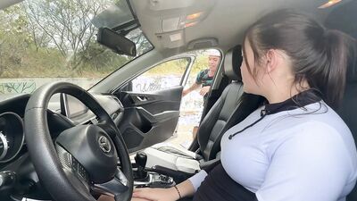 Sexy horny pregnant woman flirts with a perverted dwarf so he ends up fucking her very hard.