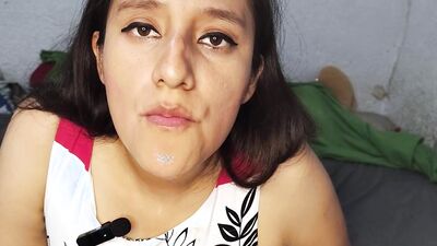 MY STEPSIS REALLY WANTS MY CUM TO PLAY WITH IT AND EAT IT