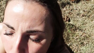 Home Sweet BJ... and a Wild Outdoor Facial Surprise!