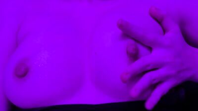 playing with my boobs and masturbate, loud moaning orgasm