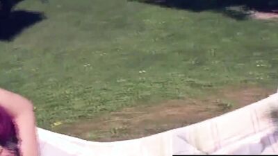 An insatiable slut gets screwed by a shovel