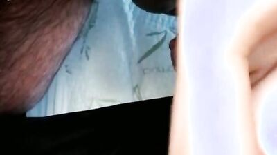 HORNY STEPMOM GIVES YOUNG NEIGHBOR A HANDJOB UNTIL HE CUMS ON HER TITS