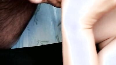 HORNY STEPMOM GIVES YOUNG NEIGHBOR A HANDJOB UNTIL HE CUMS ON HER TITS
