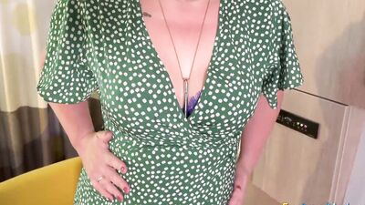 EUROPEMATURE Busty Mature Candy Cummings Exposing Her Tits And Fucked Herself