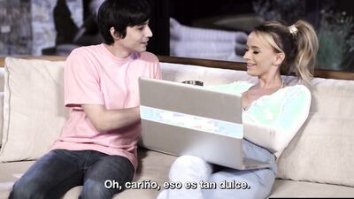 Pristine Edge's Stepson Keeps Her Up All Night - Spanish Sub Title
